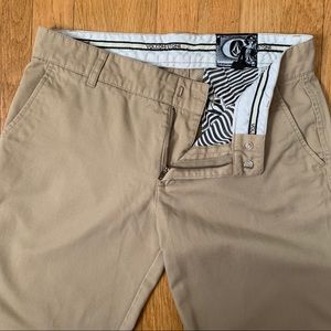 Volcom Khakis, soft, size 7, but really a SMALL